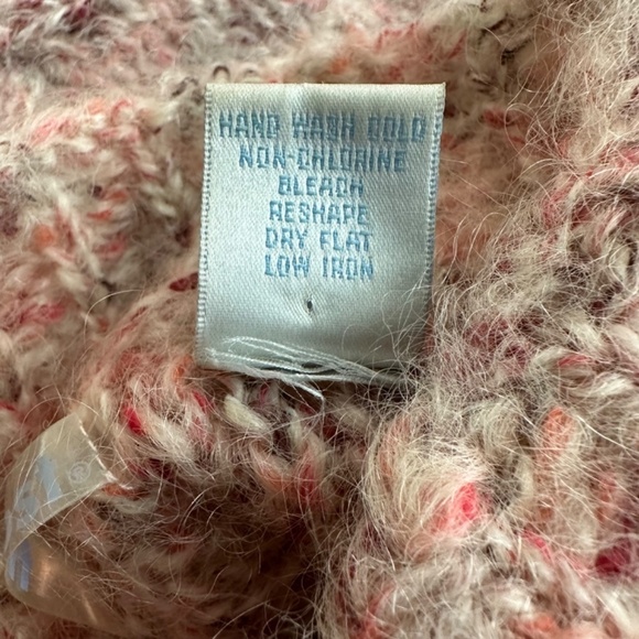 Frost Sweater Womens Size M/L  Mohair Blend Mock Neck Pullover Cropped  90s - Picture 11 of 13